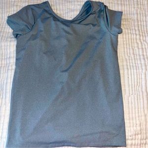 All in Motion girls L gray workout top